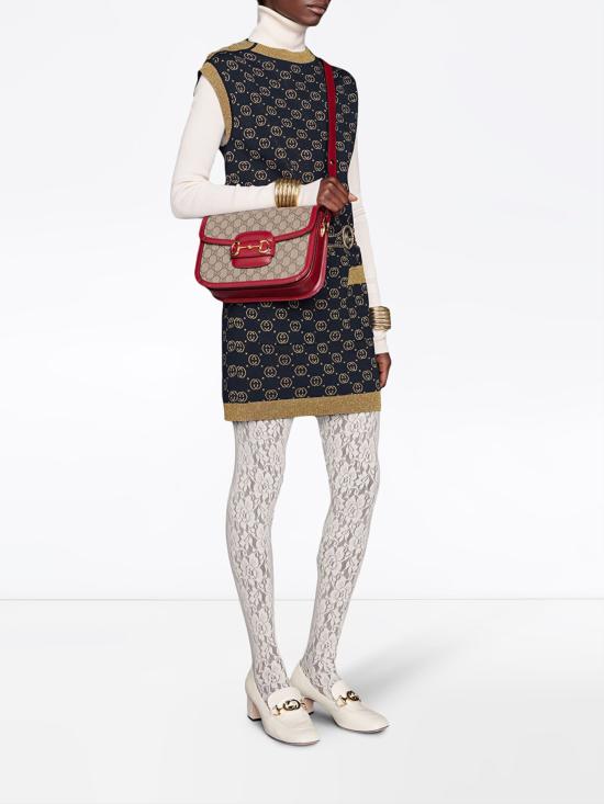 26FW 구찌 홀스빗 1955 숄더백 60220492TCG 8563 BEIGE EBONY - GUCCI