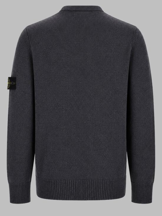 26FW 스톤 아일랜드 램스울 립드 트림 레귤러 핏 크루넥 점퍼 L2S155100072 S00A3V0M62 GREY - STONE ISLAND