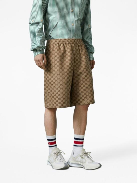 26SS 구찌 GG 슈프림 리넨 쇼츠 742781Z8BIX 2580 - GUCCI