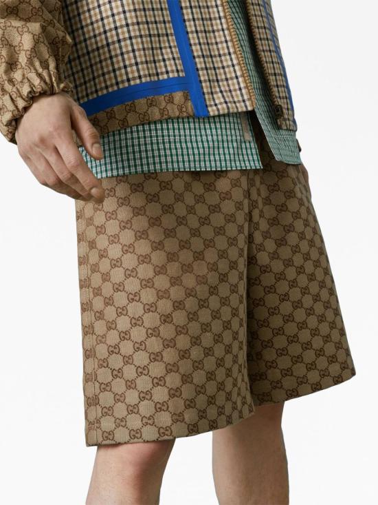 26SS 구찌 GG 슈프림 리넨 쇼츠 742781Z8BIX 2580 - GUCCI