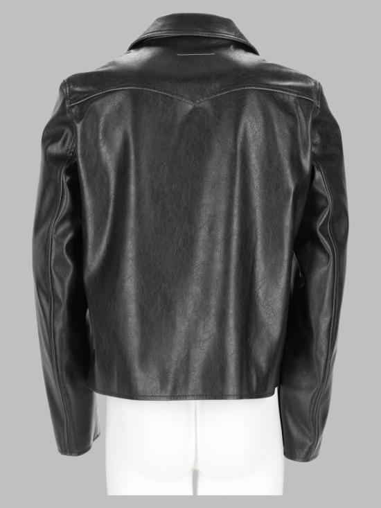26FW MM6 메종마르지엘라 가죽 자켓 SH0AM0102 M35455900 BLACK - MM6 MAISON MARGIELA