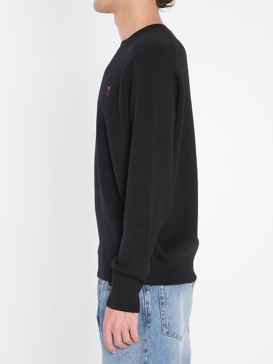 26FW 아미 ADC 크루넥 스웨터 HKS826 001009 BLACK - AMI