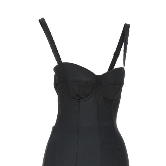26FW 돌체앤가바나 미디 원피스 F60DGTFURHM Black - DOLCE & GABBANA