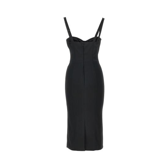 26FW 돌체앤가바나 미디 원피스 F60DGTFURHM Black - DOLCE & GABBANA