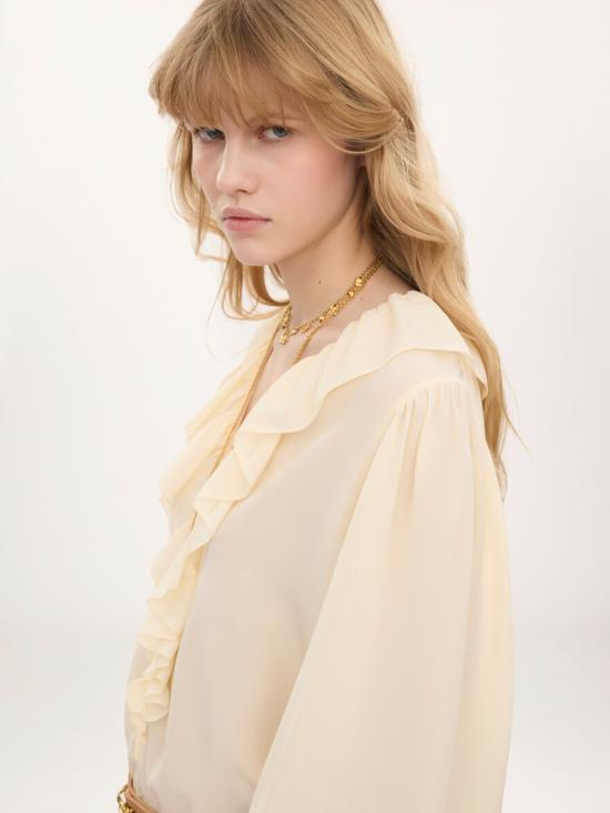 26FW 끌로에 탑 CH26AHT72005 114 PRISTINE WHITE - CHLOE