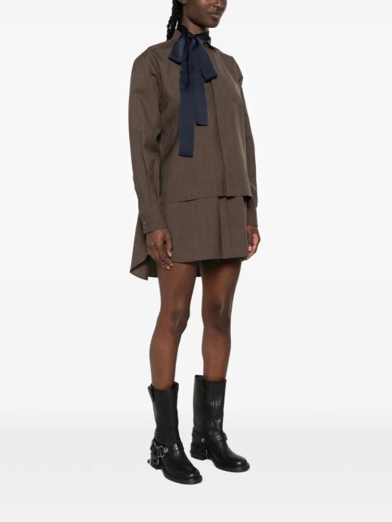 26FW 사카이 미디 원피스 2608566 BROWN 601 - SACAI
