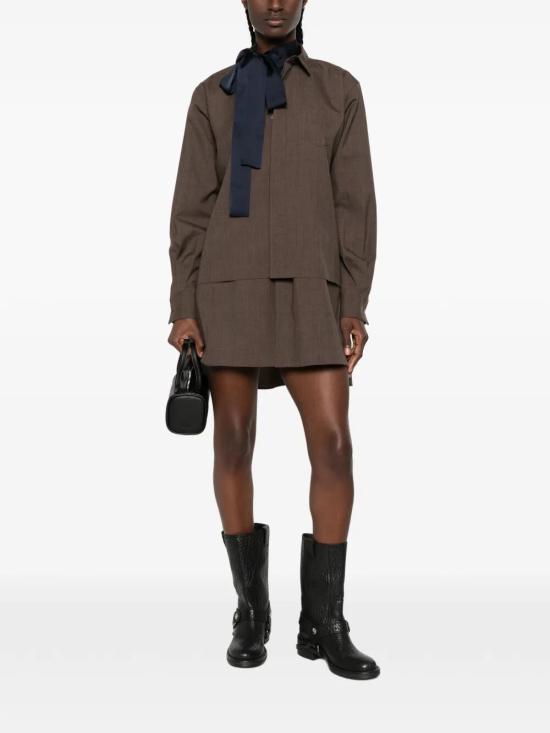 26FW 사카이 미디 원피스 2608566 BROWN 601 - SACAI