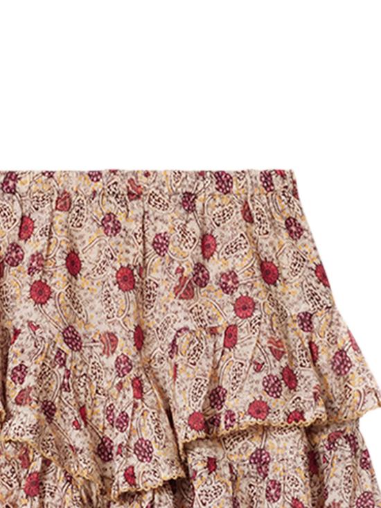 26FW 이자벨마랑에뚜왈 조카디아 코튼 러플 쇼츠 SH0021FG D3J03E ECRY ECRU RASPBERRY - ISABEL MARANT ETOILE