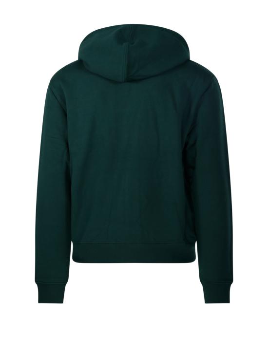 26FW 아미 스몰 하트 로고 코튼 후드 집업 HSW765 730 A258 VERT BOUTEILLE NOIR - AMI