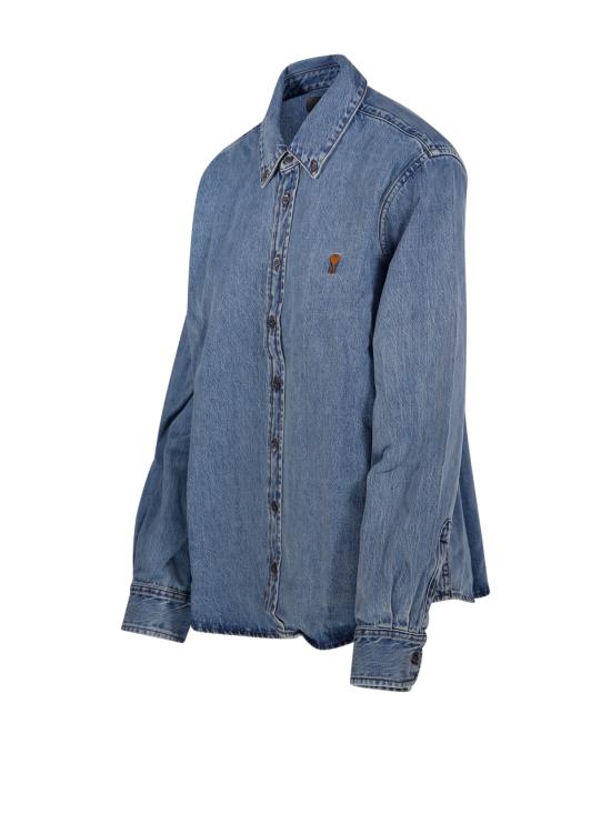 26FW 아미 데님 데님 셔츠 USH786 DE0056 480 USED BLUE - AMI