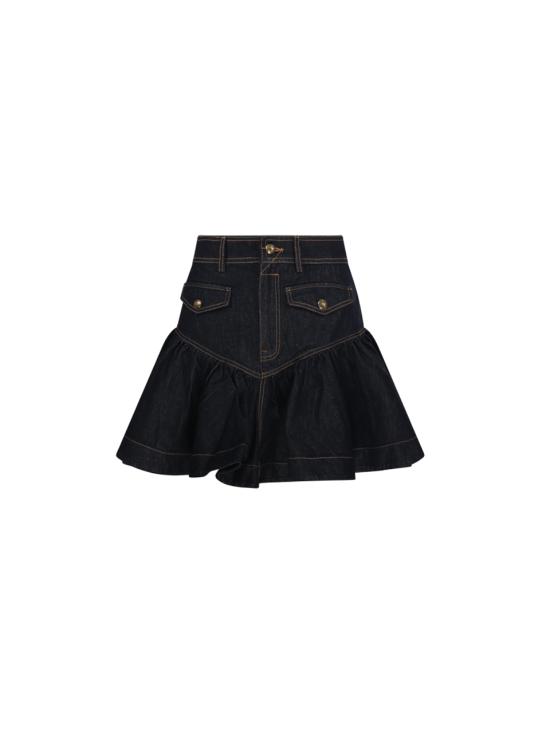 26FW 짐머만 숏 스커트 9498SF26R ONXB ONYX BLUE