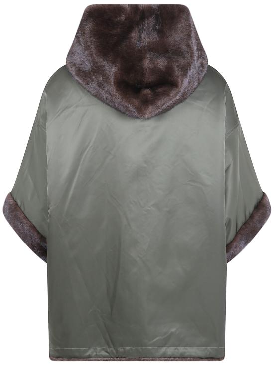 26FW 베타 코라디 케이프 B902DUDU 00070 THYME DARK BROWN - BETTA CORRADI