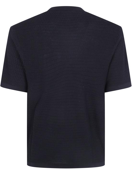 26FW 엠포리오 아르마니 탑 EM006314 AF27831 FC039 MICRO BLACK FANCY - EMPORIO ARMANI