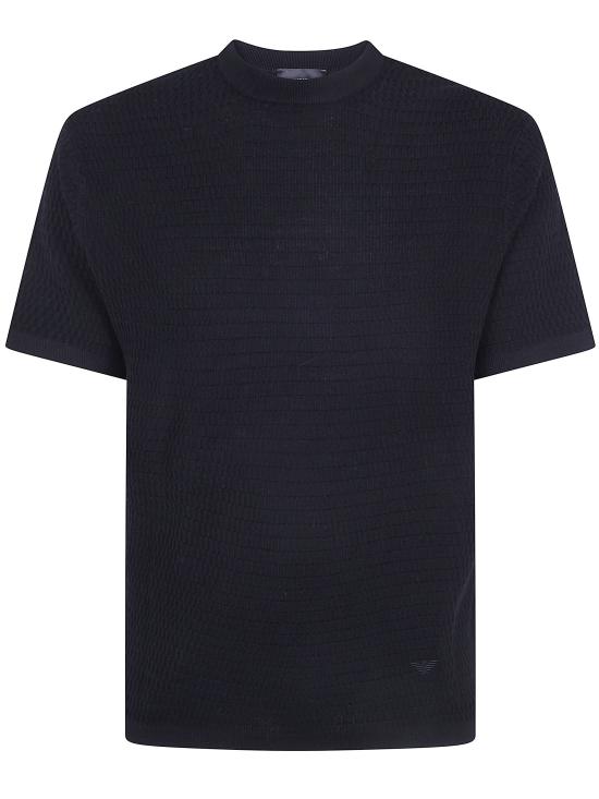 26FW 엠포리오 아르마니 탑 EM006314 AF27831 FC039 MICRO BLACK FANCY