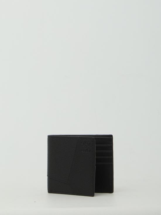 26FW 로에베 퍼즐 그레인 카프스킨 바이폴드 월렛 C510302X23 BLACK