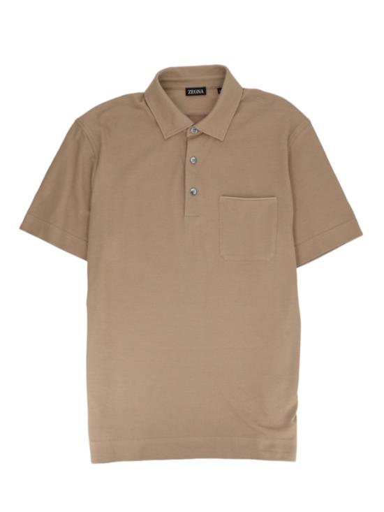  에르메네질도제냐 폴로 티셔츠 UH392A3 H752N03 Brown - ERMENEGILDO ZEGNA