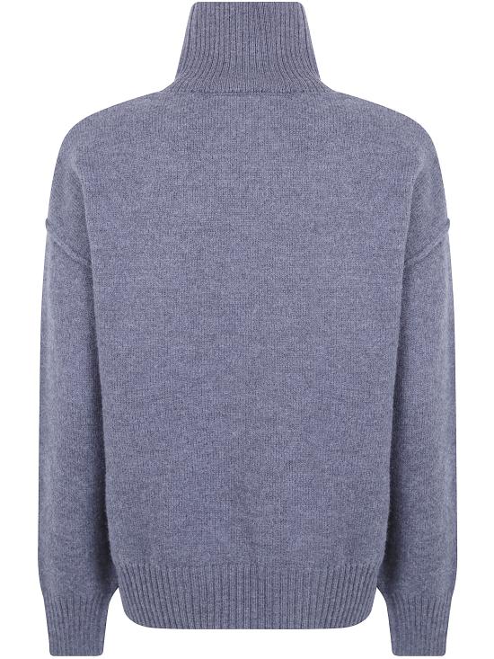 26FW 아미 ADC 터틀넥 스웨터 UKS839 018 084 HEATHER GREY RED - AMI