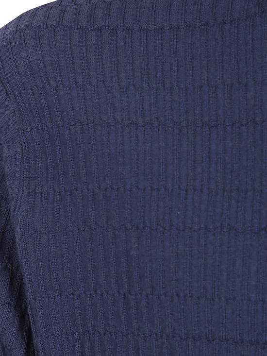 26FW 엠포리오 아르마니 탑 EM006314 AF27831 FB065 FANCY STITCH NAVY - EMPORIO ARMANI