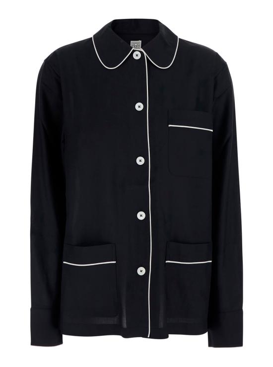 26FW 토템 싱글 브레스트 파자마 셔츠 263WRT0793FB0693001 Black