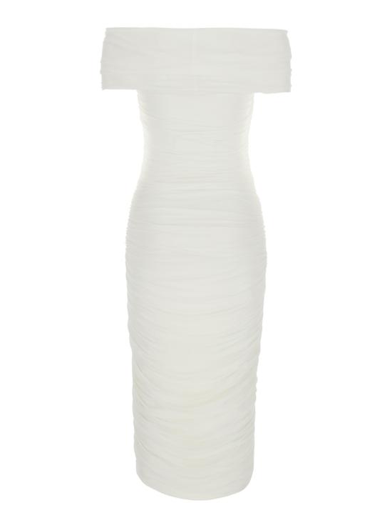 26FW 노마카말리 미디 원피스 KK2263PLU48944 White - NORMA KAMALI