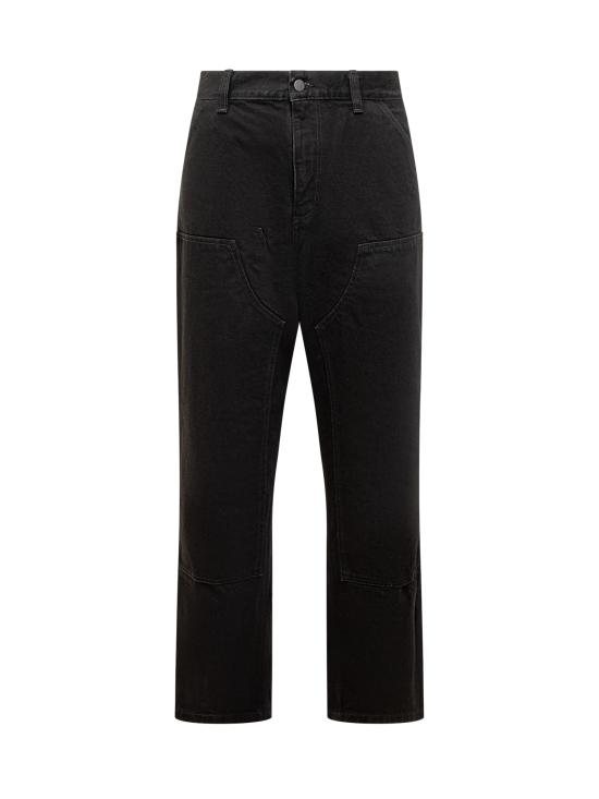 26FW 칼하트 WIP 스미스 데님 더블 니 팬츠 I032699 8902 BLACK DOM