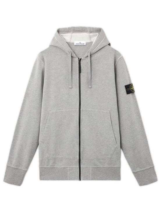 26FW 스톤 아일랜드 와펜 패치 후드 집업 L2S15 6100061 S0M51 V0M64 DUST GREY MELANGE DOM