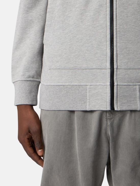 26FW 스톤 아일랜드 와펜 패치 후드 집업 L2S15 6100061 S0M51 V0M64 DUST GREY MELANGE DOM - STONE ISLAND