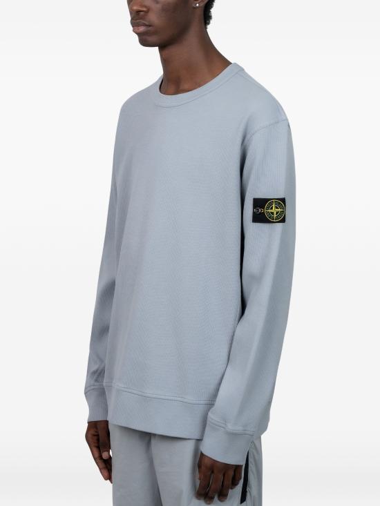 26FW 스톤 아일랜드 오가닉 코튼 인터락 맨투맨 L2S15 6100017 S0472 V0049 ASH GREY DOM - STONE ISLAND