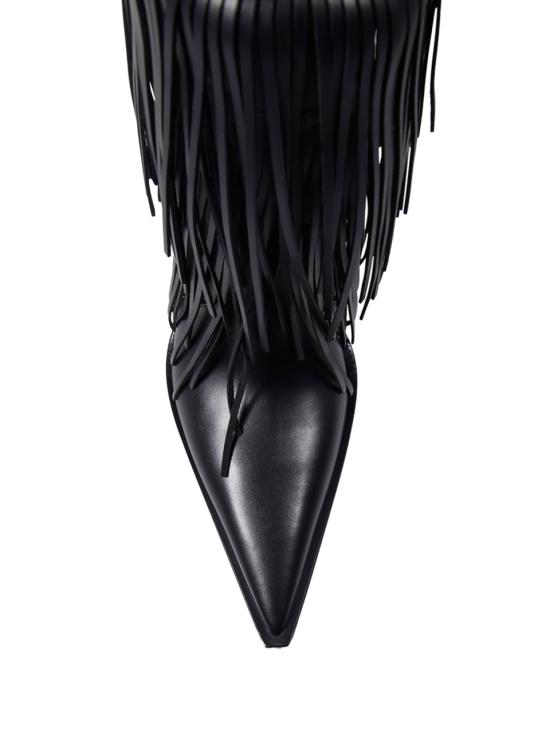 26SS 발렌시아가 애비뉴 프린지 부티 855350 WBDO0 1000 BLACK - BALENCIAGA