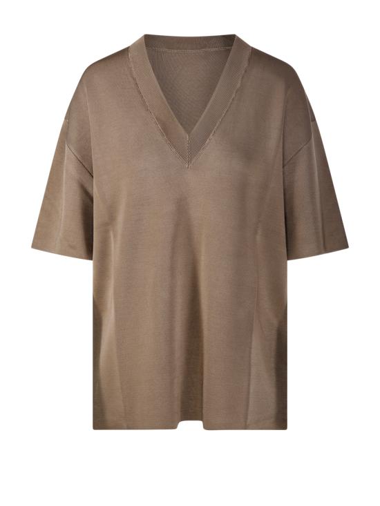 26SS 아미 스웨터 FKS861 KN0158 A036 BEIGE TAUPE