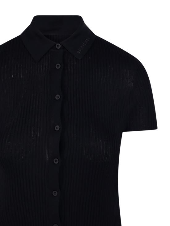 26SS 발렌시아가 폴로 티셔츠 857233 T5237 1000 BLACK - BALENCIAGA
