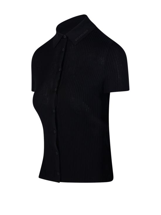 26SS 발렌시아가 폴로 티셔츠 857233 T5237 1000 BLACK - BALENCIAGA