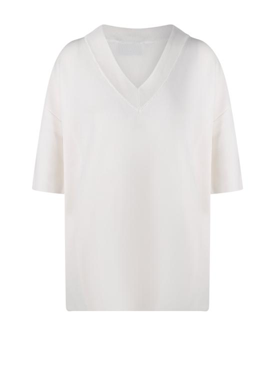 26SS 아미 스웨터 FKS861 KN0158 136 WHITE CREAM