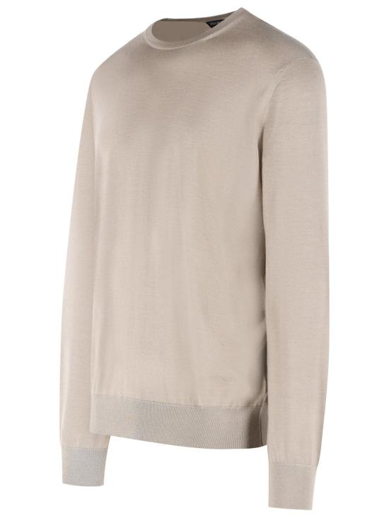 26FW 에르메네질도제냐 스웨터 E8J00 110262 Beige - ERMENEGILDO ZEGNA