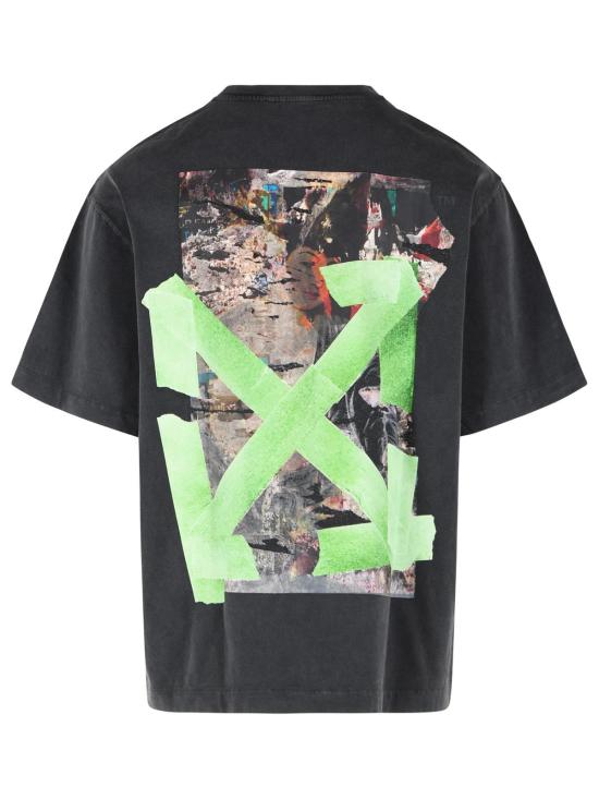 26FW 오프화이트 반팔 티셔츠 44MAA120F26J019001 Black - OFF WHITE