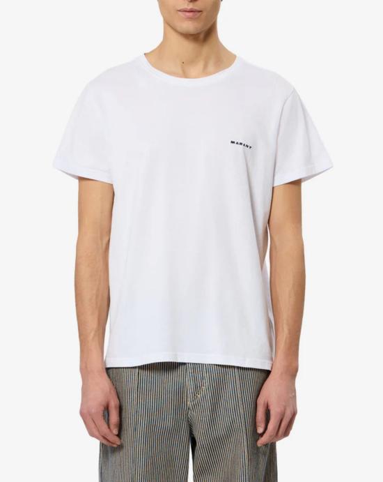  이자벨마랑 재퍼 플레인 코튼 티셔츠 TS0047HA B3N13H20WH White - ISABEL MARANT