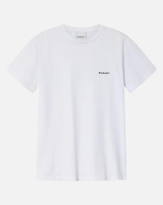  이자벨마랑 재퍼 플레인 코튼 티셔츠 TS0047HA B3N13H20WH White