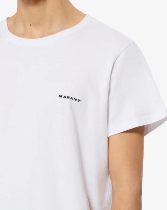  이자벨마랑 재퍼 플레인 코튼 티셔츠 TS0047HA B3N13H20WH White - ISABEL MARANT