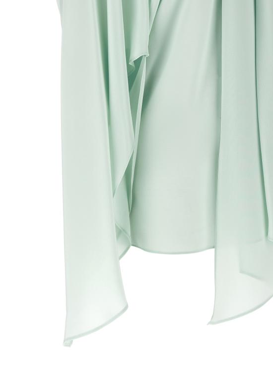 26FW 스텔라 맥카트니 블라우스/셔츠 라발리에르 칼라 셔츠 셔츠와 블라우스 그린 - STELLA MCCARTNEY