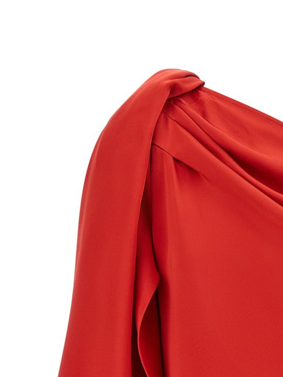 26FW 스텔라 맥카트니 미디 원피스 원숄더 드레스 레드 - STELLA MCCARTNEY