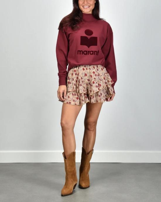  이자벨마랑 MILLYNY 로고 코튼 스웨트셔츠 SW0160FA A1M07EBYBY Burgundy - ISABEL MARANT