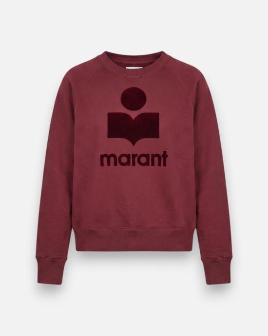  이자벨마랑 MILLYNY 로고 코튼 스웨트셔츠 SW0160FA A1M07EBYBY Burgundy