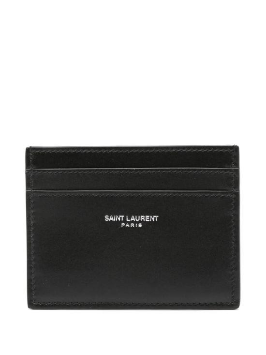 26FW 생로랑 스무스 레더 파리 카드 케이스 375946 0U90N 1000 NERO