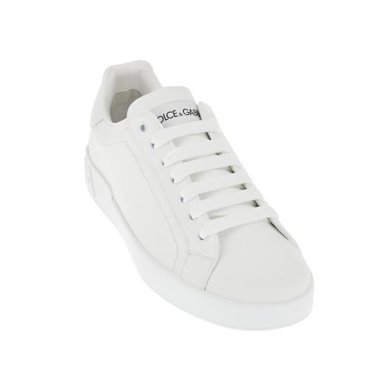 26FW 돌체앤가바나 카프스킨 포르토피노 스니커즈 CS1772A1065 White - DOLCE & GABBANA