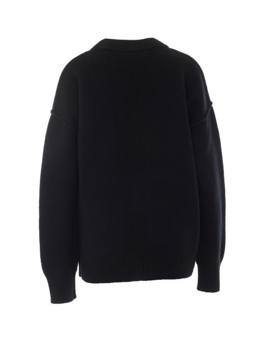 26FW 아미 알렉산드르 마티우시 스웨터 UKC367 018009 Black - AMI ALEXANDRE MATIUSSI