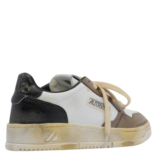 26FW 오트리 슈퍼 빈티지 메달리스트 로우 레더 스니커즈 AVLW SV60 BROWN - AUTRY