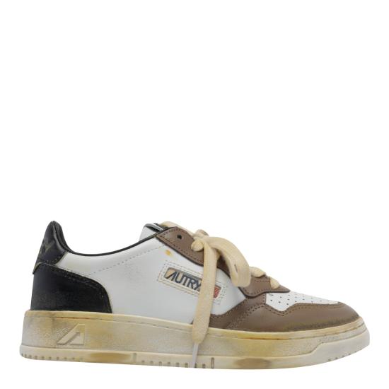 26FW 오트리 슈퍼 빈티지 메달리스트 로우 레더 스니커즈 AVLW SV60 BROWN