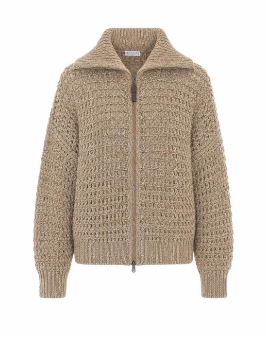26FW 브루넬로 쿠치넬리 가디건 MGO378806 CVA05 Beige
