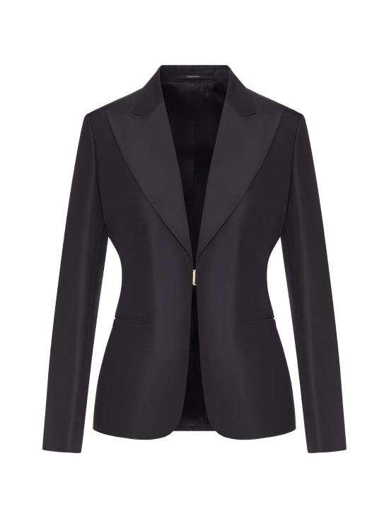 26FW 구찌 파인 실크 파이유 재킷 파인 실크 파이유 재킷 870960ZAU9E 1000 - GUCCI