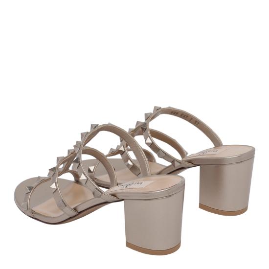 26FW 발렌티노 가라바니 메탈릭 락스터드 샌들 메탈릭 락스터드 샌들 S0C47JXH S69 - VALENTINO GARAVANI